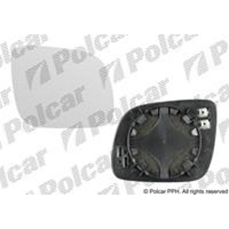 Sklo vonkajšieho zrkadla s držiakom - 6913556M - pravý