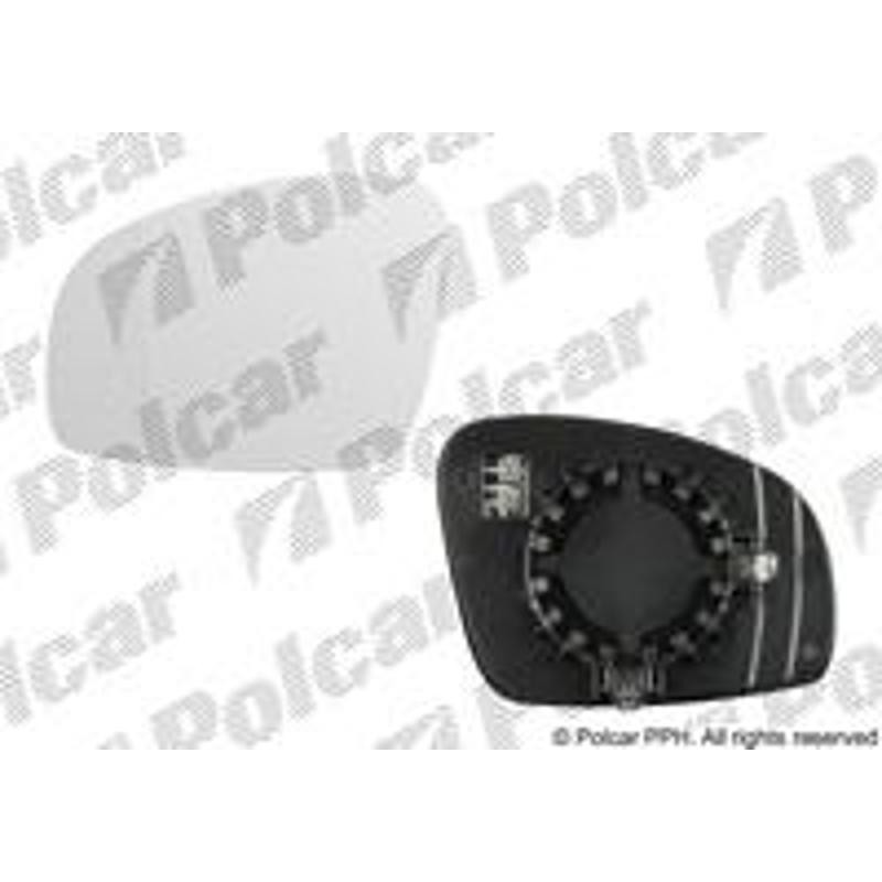 Sklo vonkajšieho zrkadla s držiakom - 6915546M - ľavý