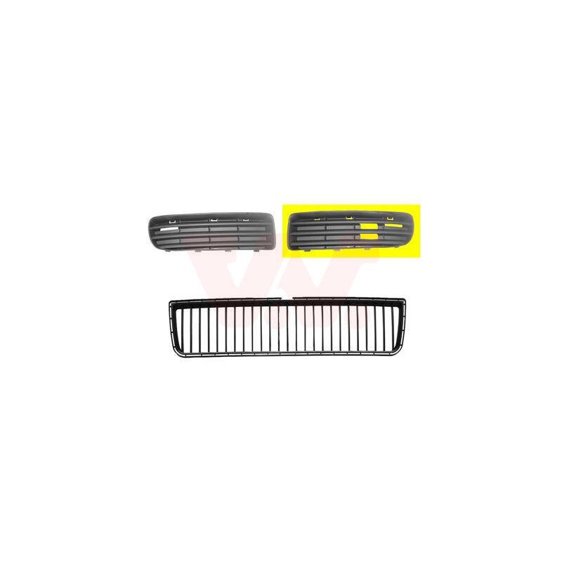 Vetracia mriežka v nárazníku - 7621591 - predné ľavé