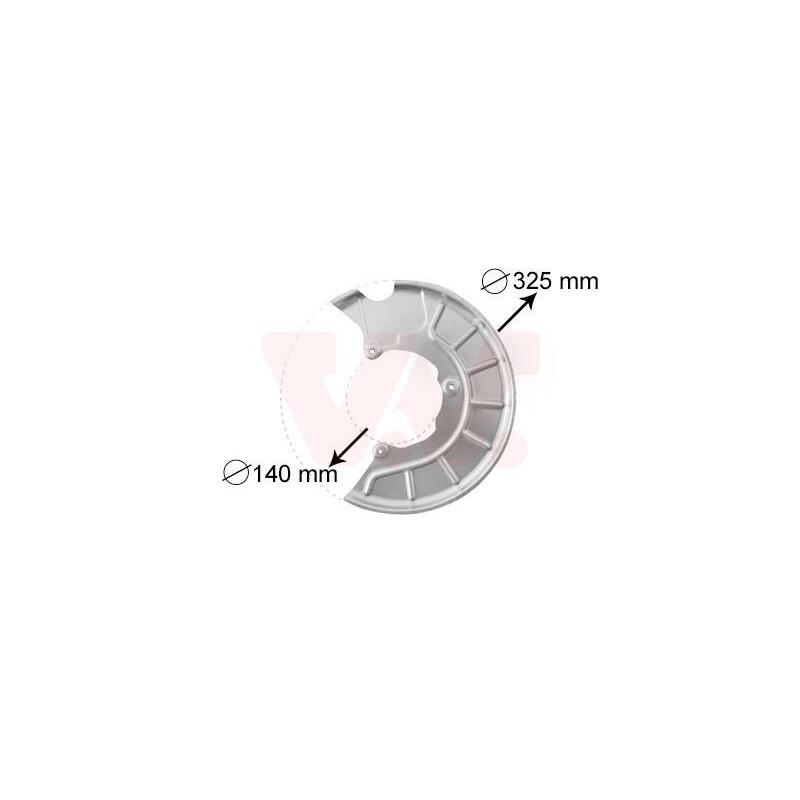 prachový štít predneho brzdového kotouče ( pre brzdový kotouč 280x22 mm) strana Lava - 7622371 - 183542