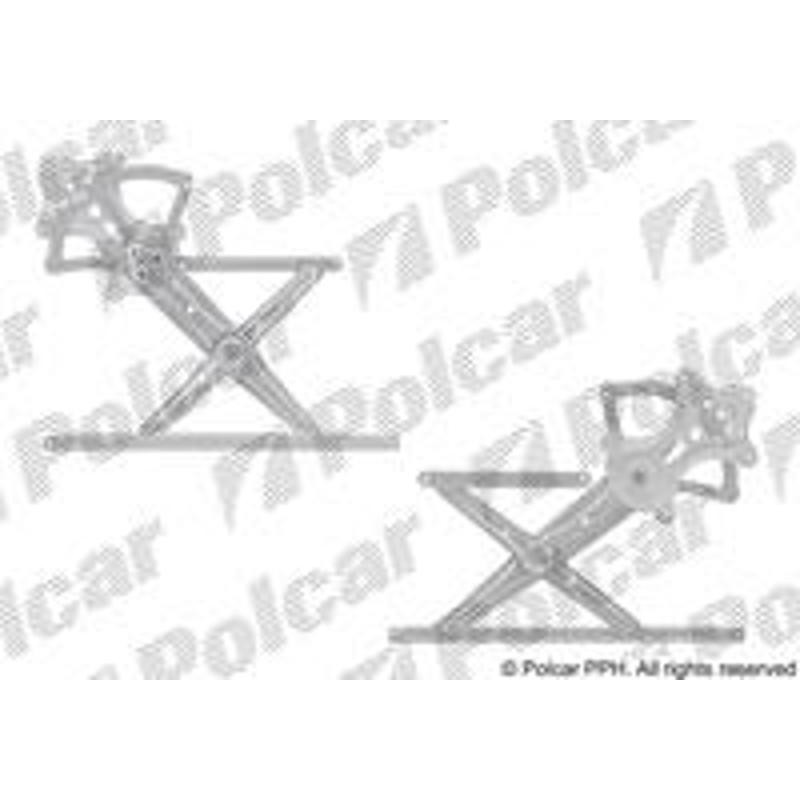 Mechanizmus stahovania okna el. bez motora - 8114PSG5 - predok