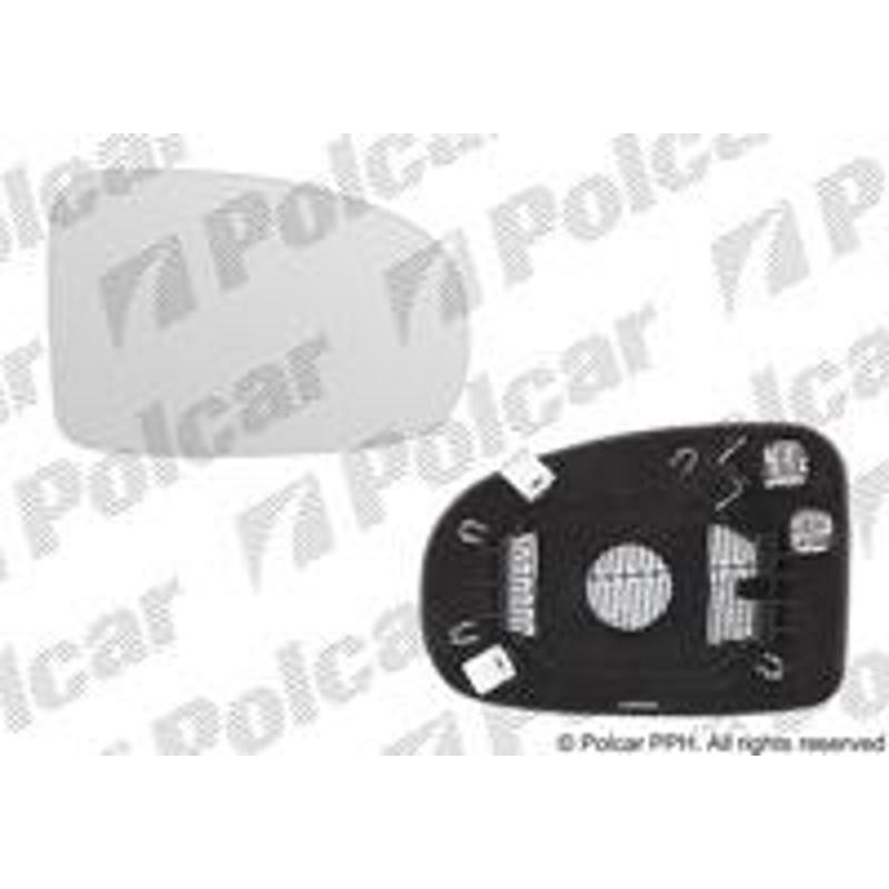 Sklo vonkajšieho zrkadla s držiakom - 8127555E - pravý