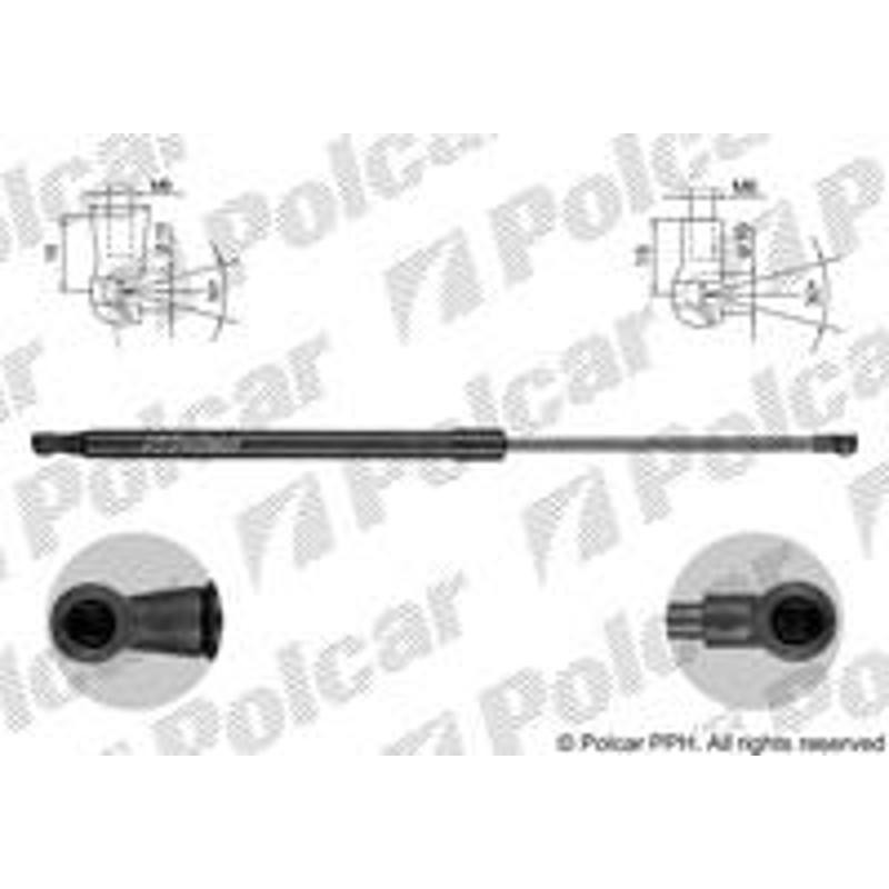 Plynová pružina - 9033AB - zadok