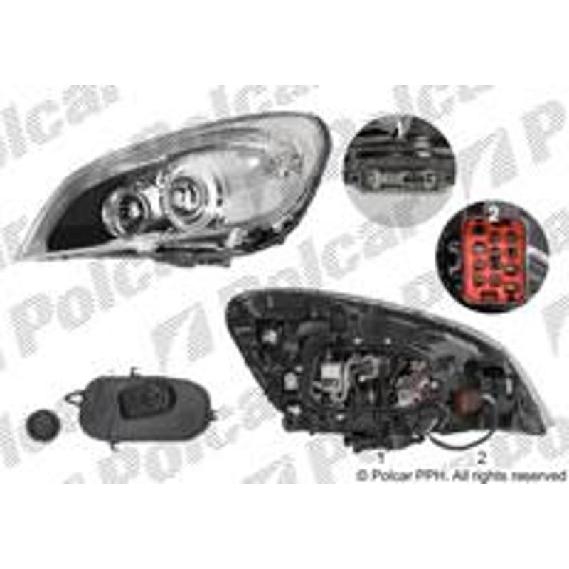 Hlavný reflektor - 9062102V - pravý