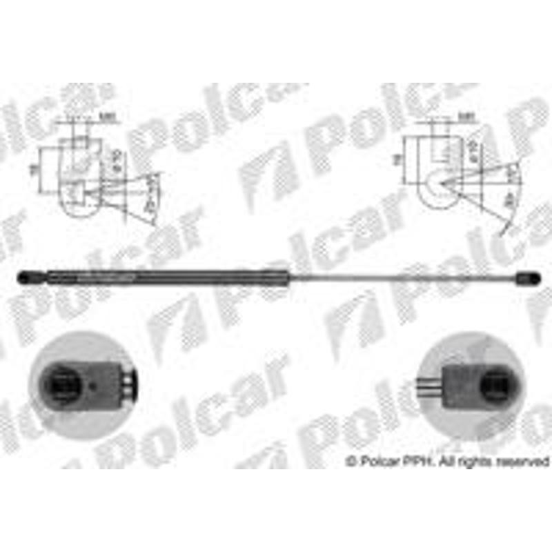 Plynová pružina - 90C2AB - zadok