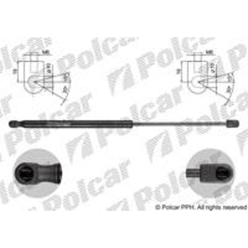 Plynová pružina - 9516AB - zadok