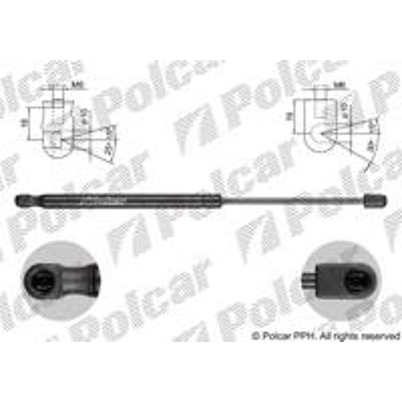 Plynová pružina - 9524AB - zadok
