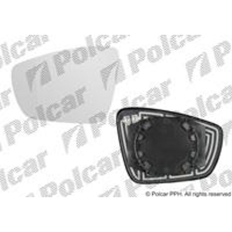 Sklo vonkajšieho zrkadla s držiakom - 9533542M - ľavý
