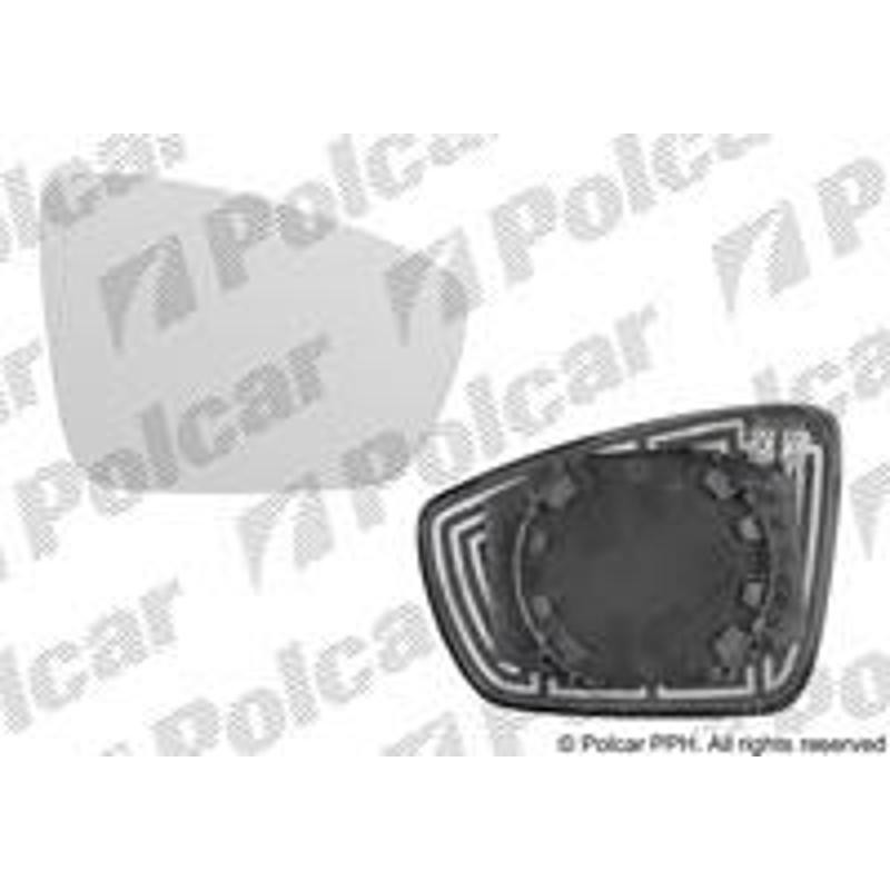 Sklo vonkajšieho zrkadla s držiakom - 9533552M - pravý