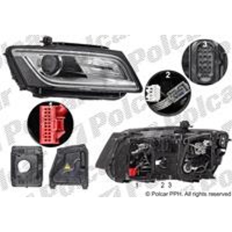 Hlavný reflektor - 13X2101V - pravý