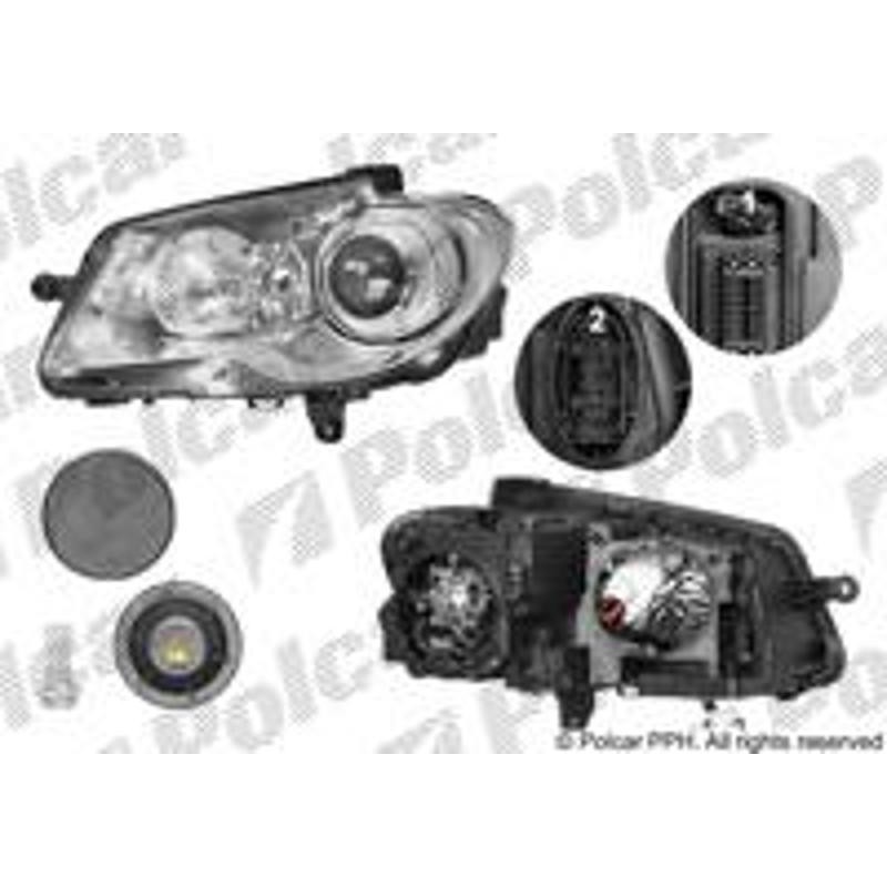 Hlavný reflektor - 9579102U - pravý