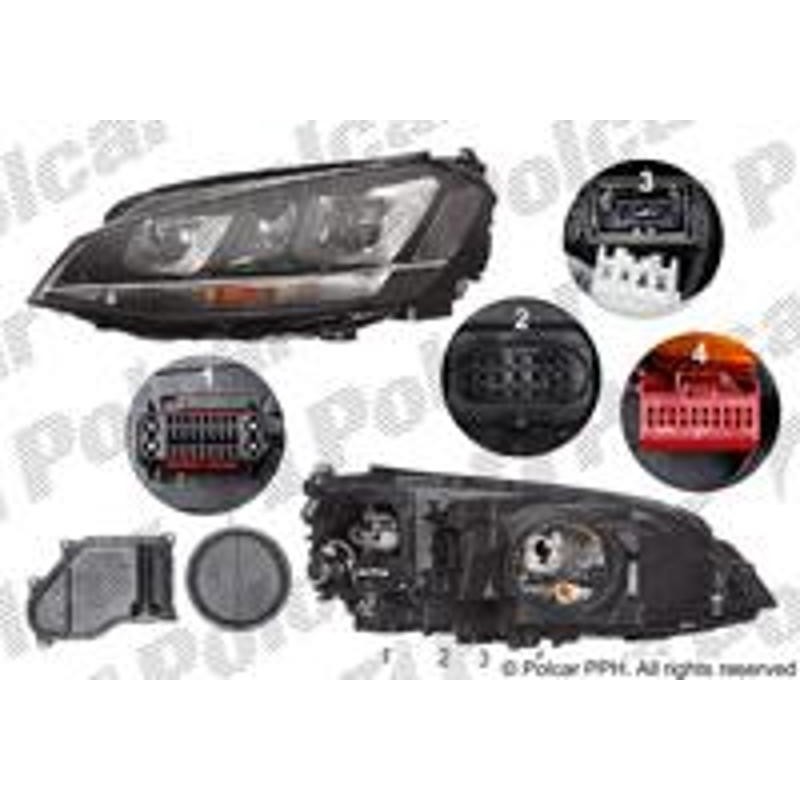 Hlavný reflektor - 95C2102V - pravý