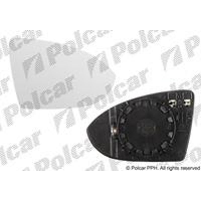 Sklo vonkajšieho zrkadla s držiakom - 95C2555M - pravý