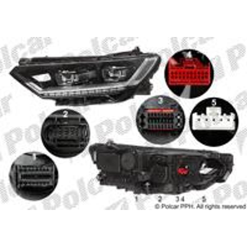 Hlavný reflektor - 95D3092V - ľavý