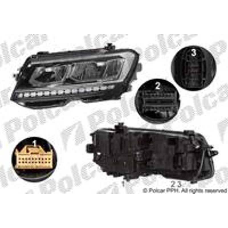 Hlavný reflektor - 95X2101U - pravý